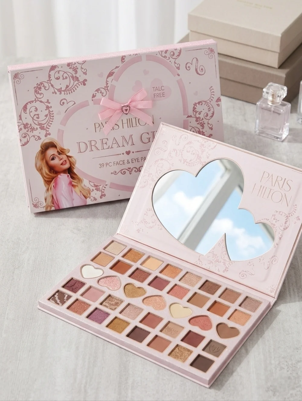 Paris Hilton Dream Girl 36-Color Eyeshadow Palette - Pink, Gold, Brown, Nude